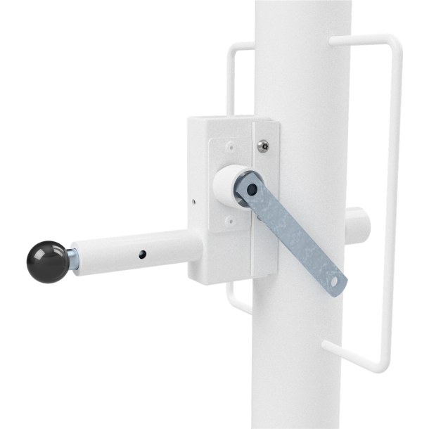 Height restriction barrier | cross tube length: 3000 mm | with triangular locking mechanism | to be fixed by plugs